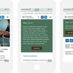 Mobile web design example for Community Living Alliance